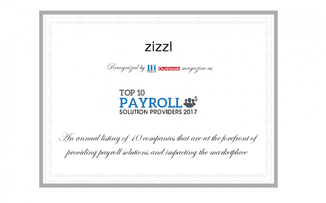 Combining Payroll and Benefits Lands zizzl on Top 10 List